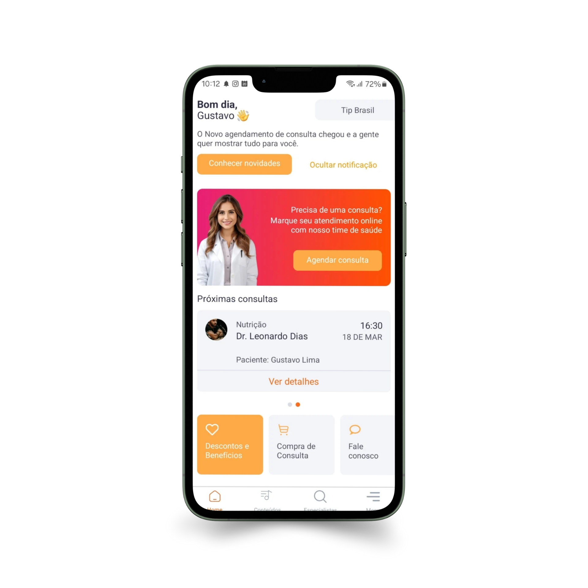 Telemedicina App Interface